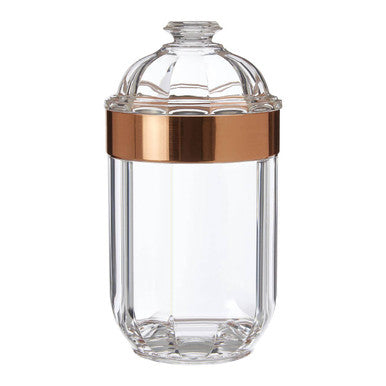 Medium Rose Gold Acrylic Storage Jar