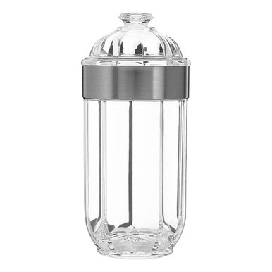 Large Silver Acrylic Storage Jar