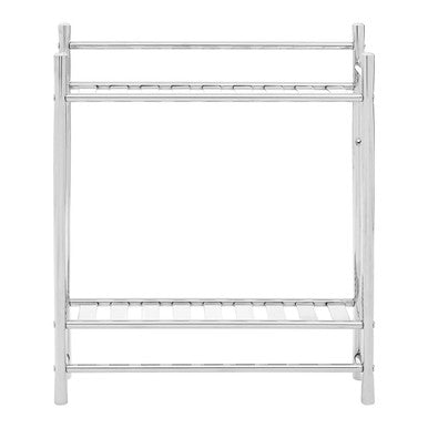 Chrome Finish 2 Tier Towel Shelves