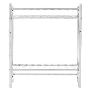 Chrome Finish 2 Tier Towel Shelves