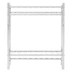 Chrome Finish 2 Tier Towel Shelves