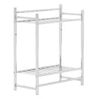Chrome Finish 2 Tier Towel Shelves