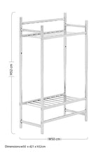 Chrome Finish 2 Tier Towel Shelves