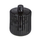 Black Glass Storage Jar