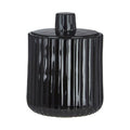 Black Glass Storage Jar