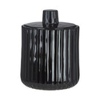 Black Glass Storage Jar