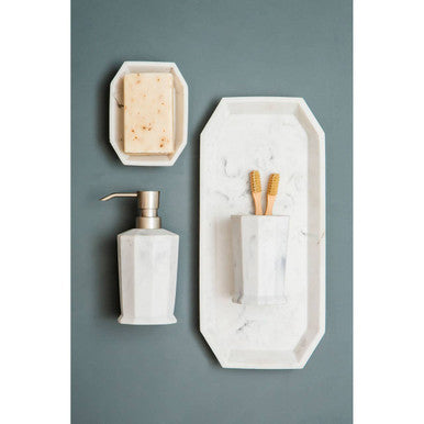 Marble Effect Vanity Tray