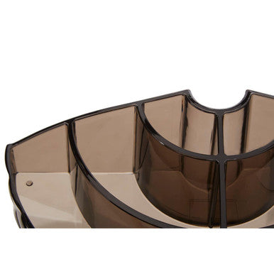 Semi Round Black Cosmetic Organiser