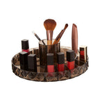 Revolving Round Black Cosmetic Organiser