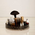 Revolving Round Black Cosmetic Organiser