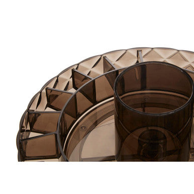 Revolving Round Black Cosmetic Organiser