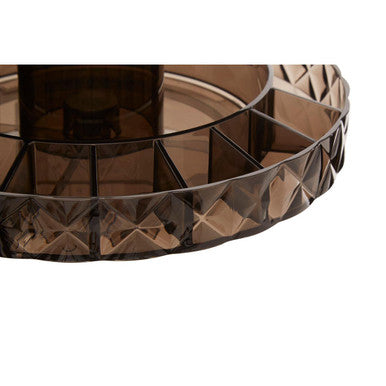 Revolving Round Black Cosmetic Organiser