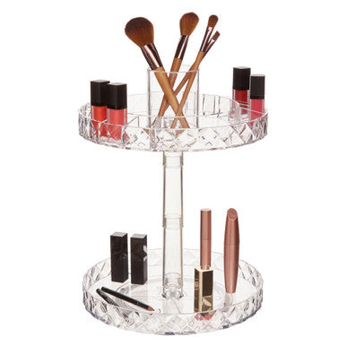 Two Tier Revolving Cosmetic Organiser
