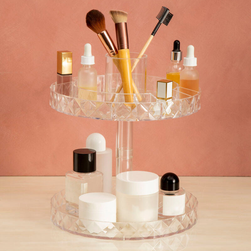 Two Tier Revolving Cosmetic Organiser
