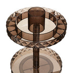 Two Tier Revolving Black Cosmetic Organiser