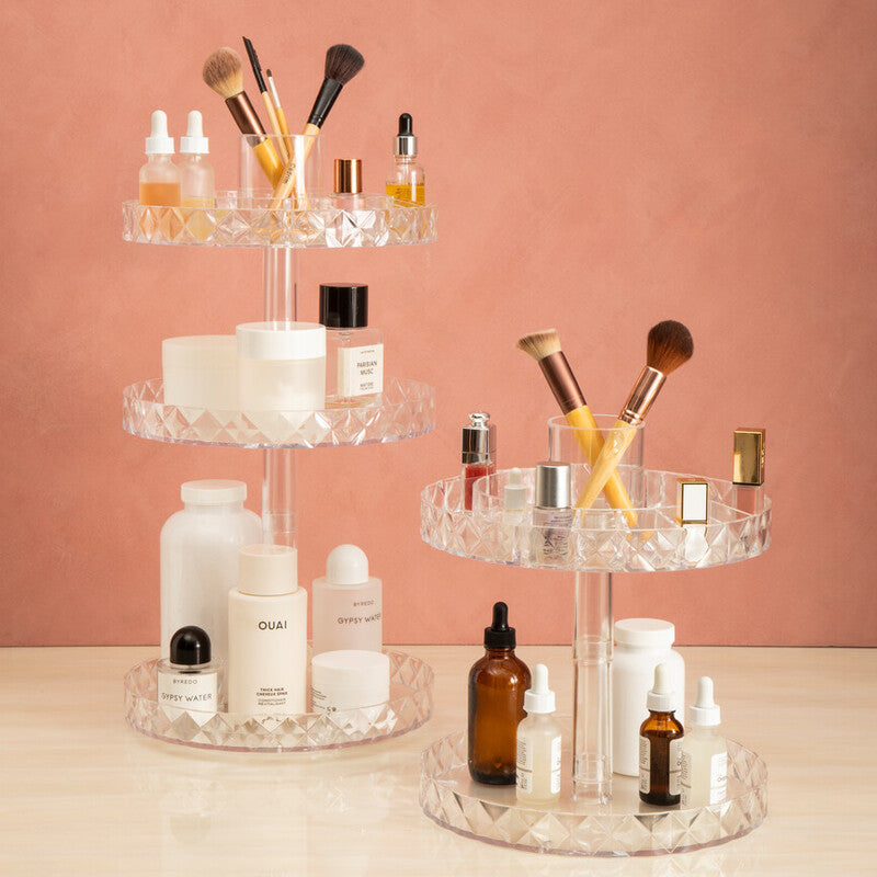 Three Tier Revolving Cosmetic Organiser