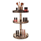 Three Tier Revolving Black Cosmetic Organiser