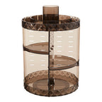 3 Tiered Round Revolving Black Cosmetics Organiser