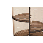 3 Tiered Round Revolving Black Cosmetics Organiser