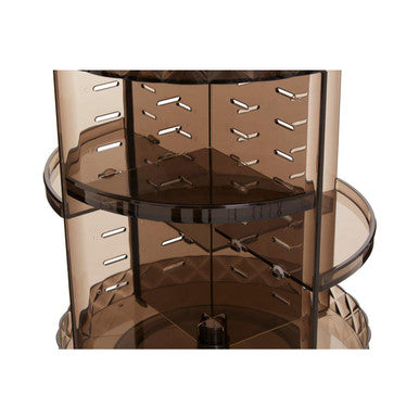 3 Tiered Round Revolving Black Cosmetics Organiser