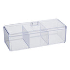 3 Compartment Cosmetics Organiser with Lid
