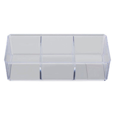 3 Compartment Cosmetics Organiser with Lid