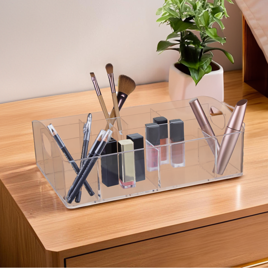 Cosmetics Organiser with 10 Compartments