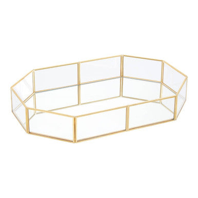 Beauty Glass Octagonal Jewellery Tray