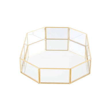 Beauty Glass Octagonal Jewellery Tray
