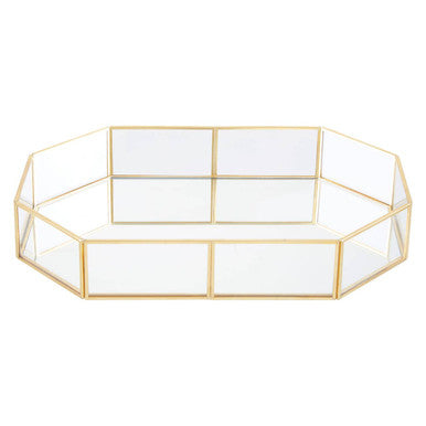 Beauty Glass Octagonal Jewellery Tray