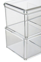 Six Compartment Clear Plastic Cosmetics Organiser