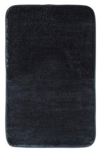 Charcoal Grey Bath and Pedestal Mat Set