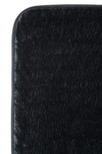 Charcoal Grey Bath and Pedestal Mat Set