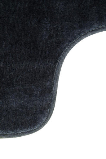 Charcoal Grey Bath and Pedestal Mat Set