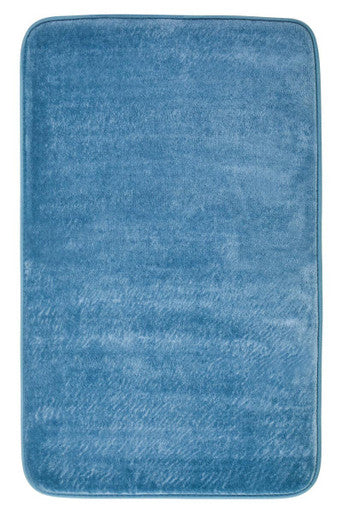 Denim Blue Bath and Pedestal Mat Set