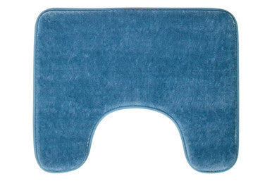 Denim Blue Bath and Pedestal Mat Set