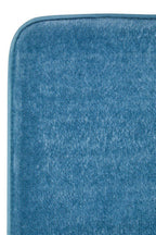 Denim Blue Bath and Pedestal Mat Set