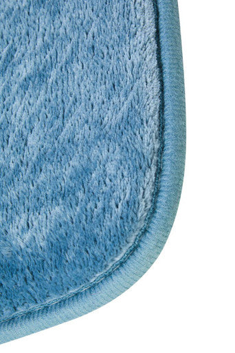 Denim Blue Bath and Pedestal Mat Set