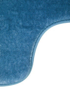 Denim Blue Bath and Pedestal Mat Set