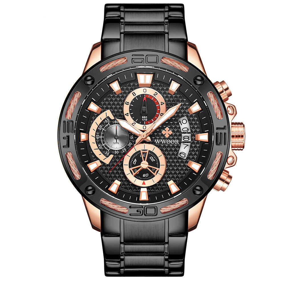 Luxury Gold Stainless Steel Quartz Watch