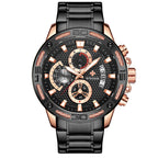 Luxury Gold Stainless Steel Quartz Watch