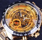 Steel Hollow Automatic Mechanical Watch