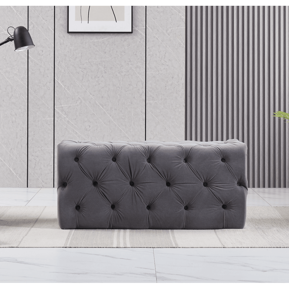 Velvet Ottoman Bench