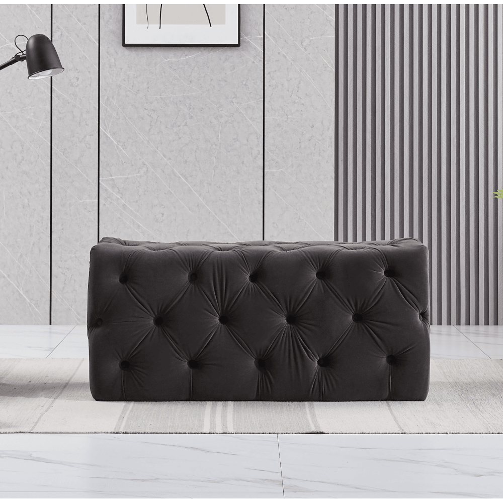 Velvet Ottoman Bench