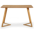 Scandinavian-inspired Dining Table -Easy Clean Wooden Table Top with Wooden Legs