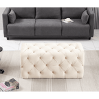 Velvet Ottoman Bench