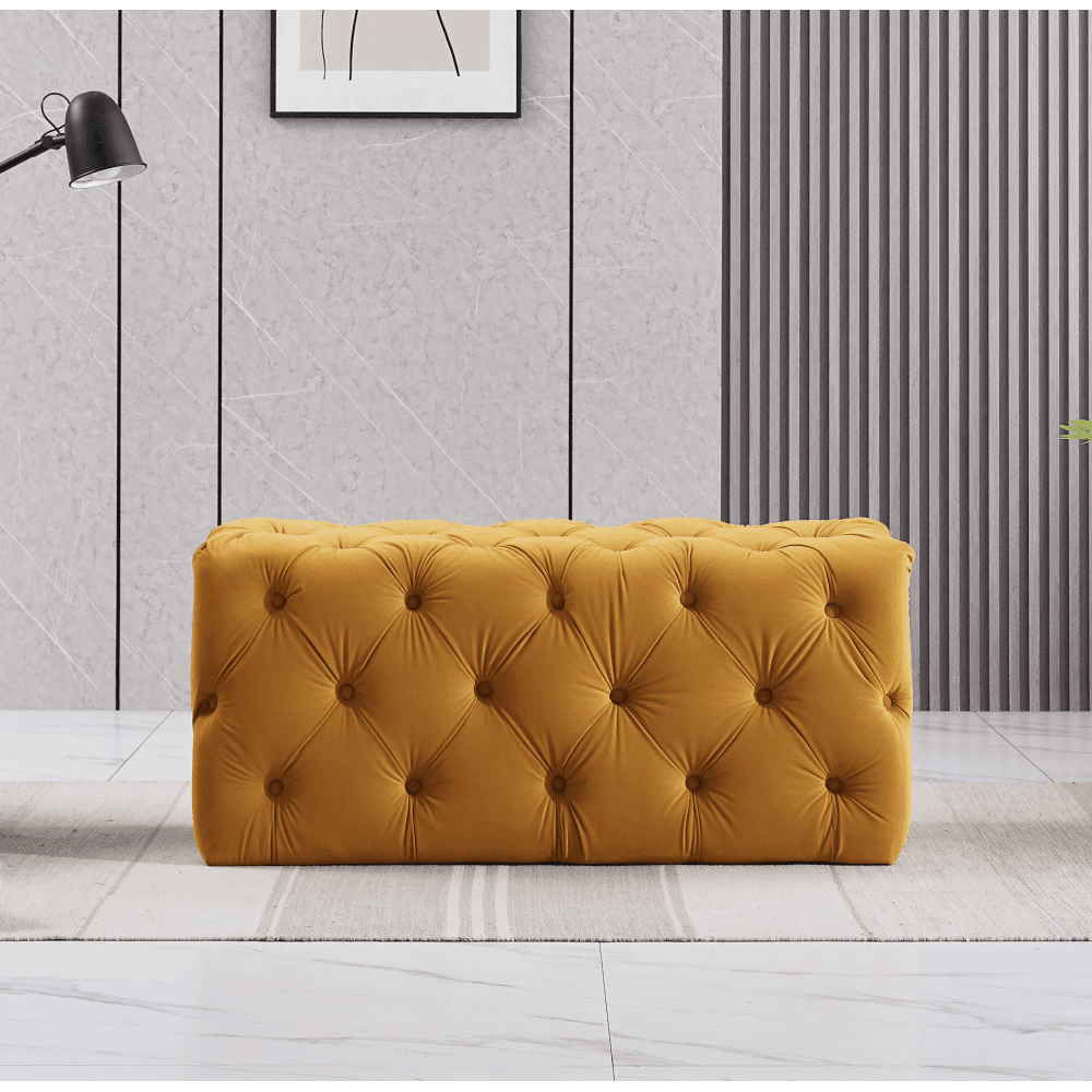 Velvet Ottoman Bench