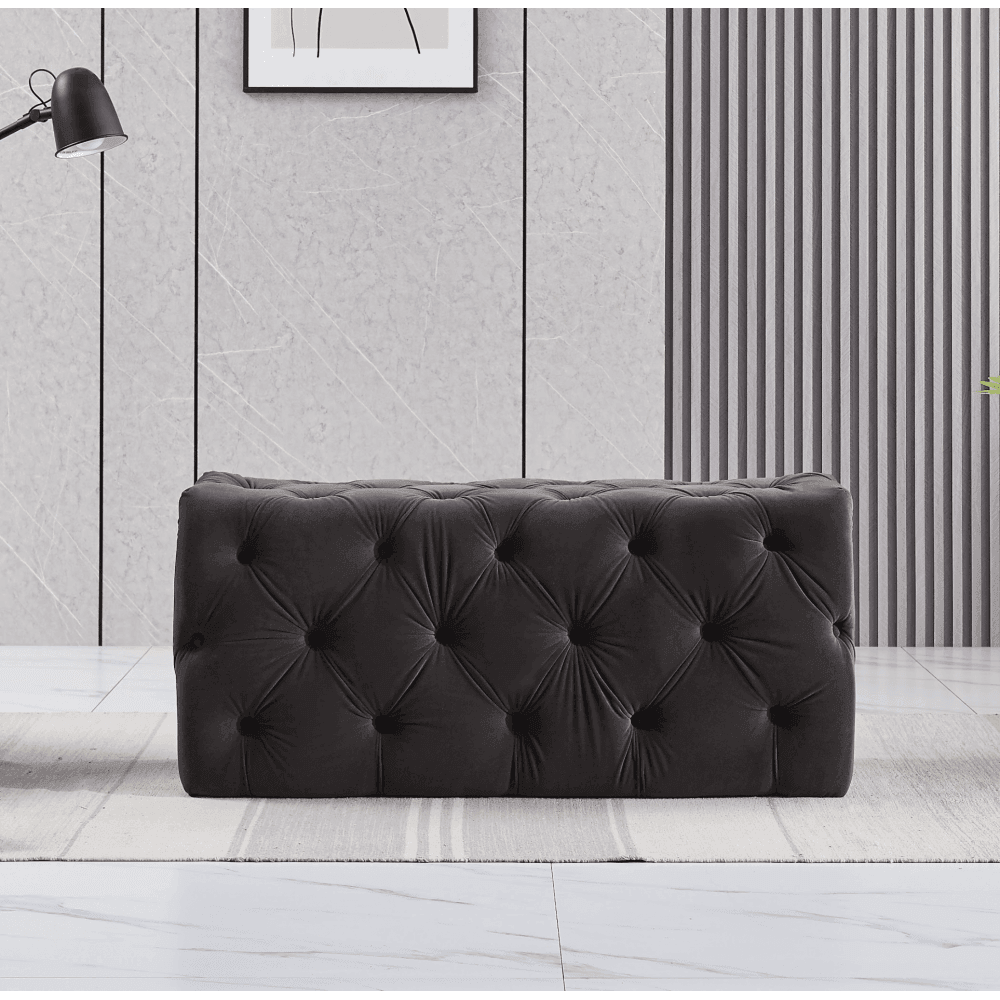 Velvet Ottoman Bench