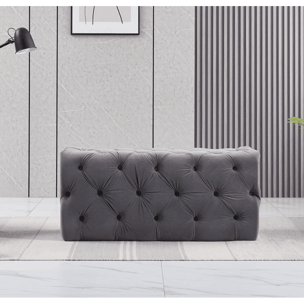 Velvet Ottoman Bench