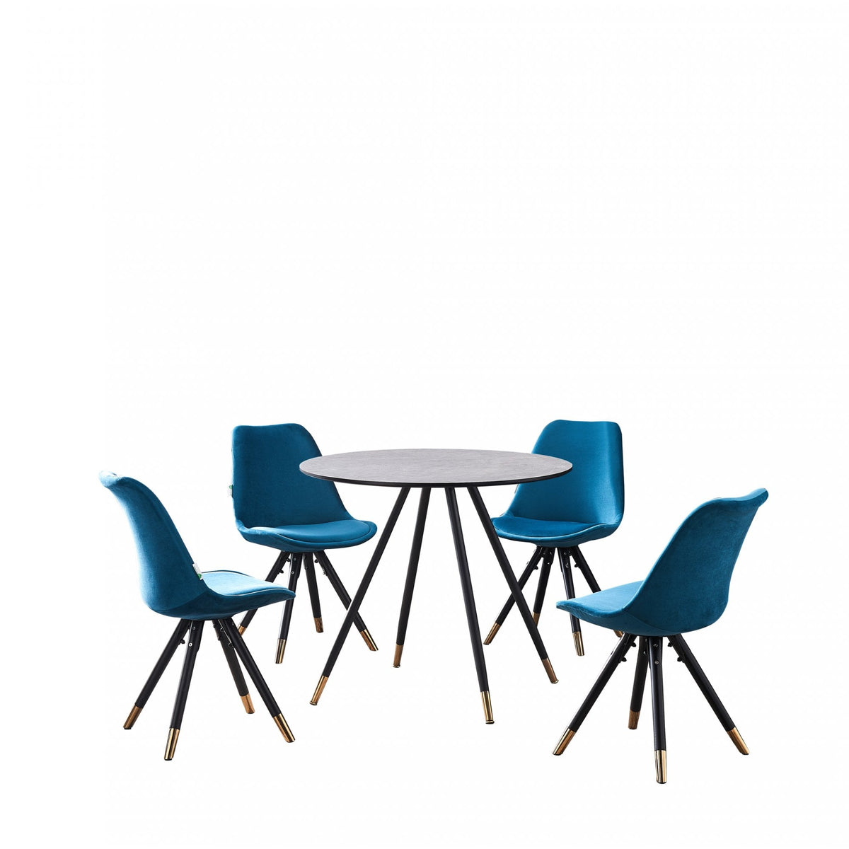 Dorchester LUX Dining Set Blue Grey